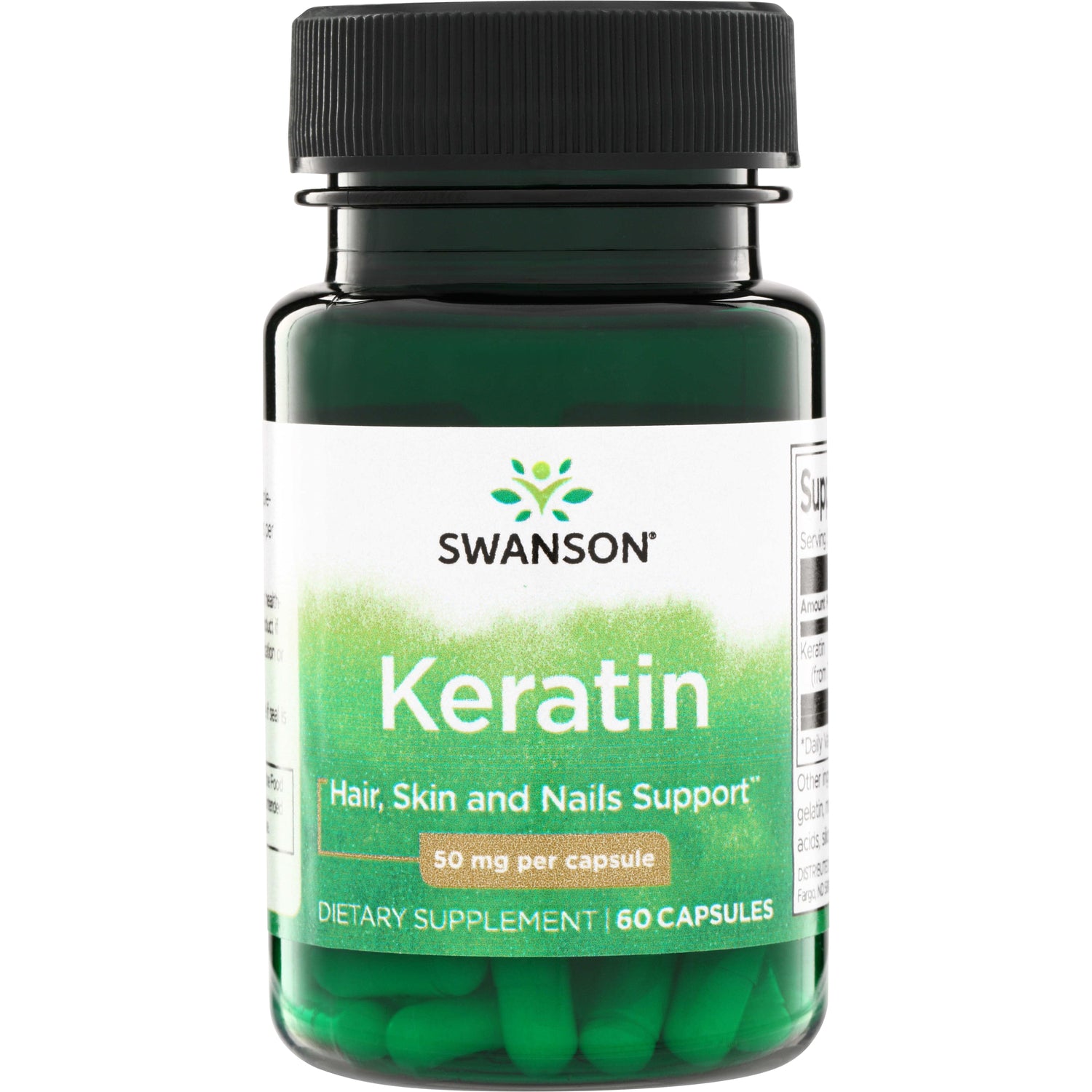 Swanson Vitamins Keratin 50 mg Capsules for Hair & Skin