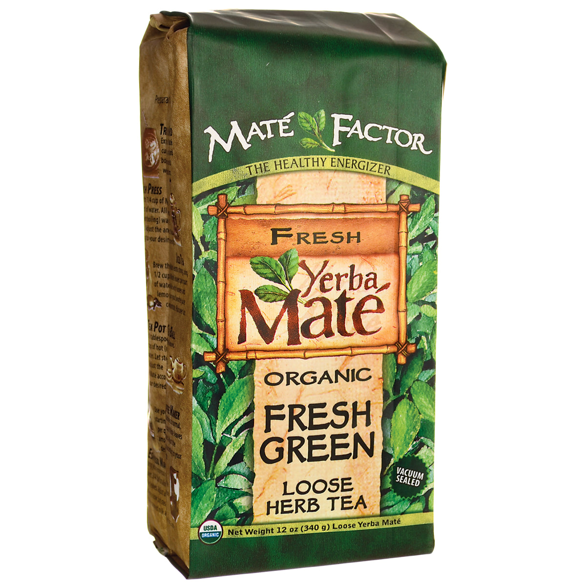 glp 1 yerba mate tea Mate Factor Organic Yerba Mate Fresh Green Loose Tea