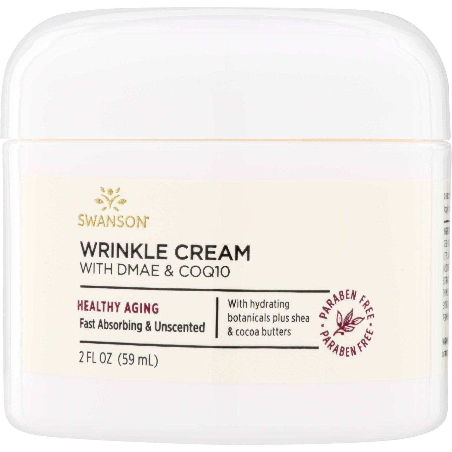 dmae glutathione coq10 Swanson Vitamins Wrinkle Cream with DMAE and CoQ10