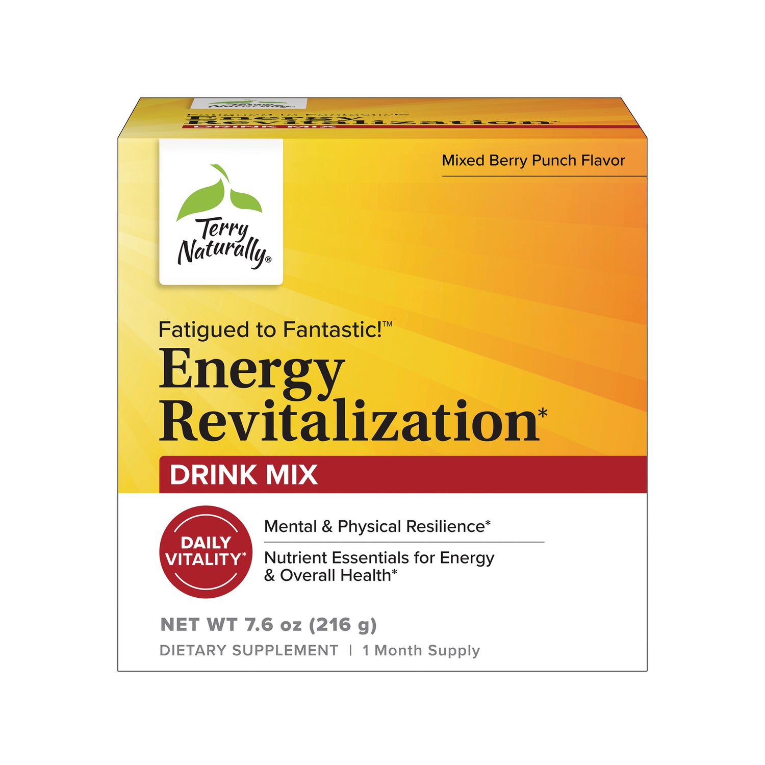 Terry Naturally Energy Revitalization Drink Mix - Berry Punch