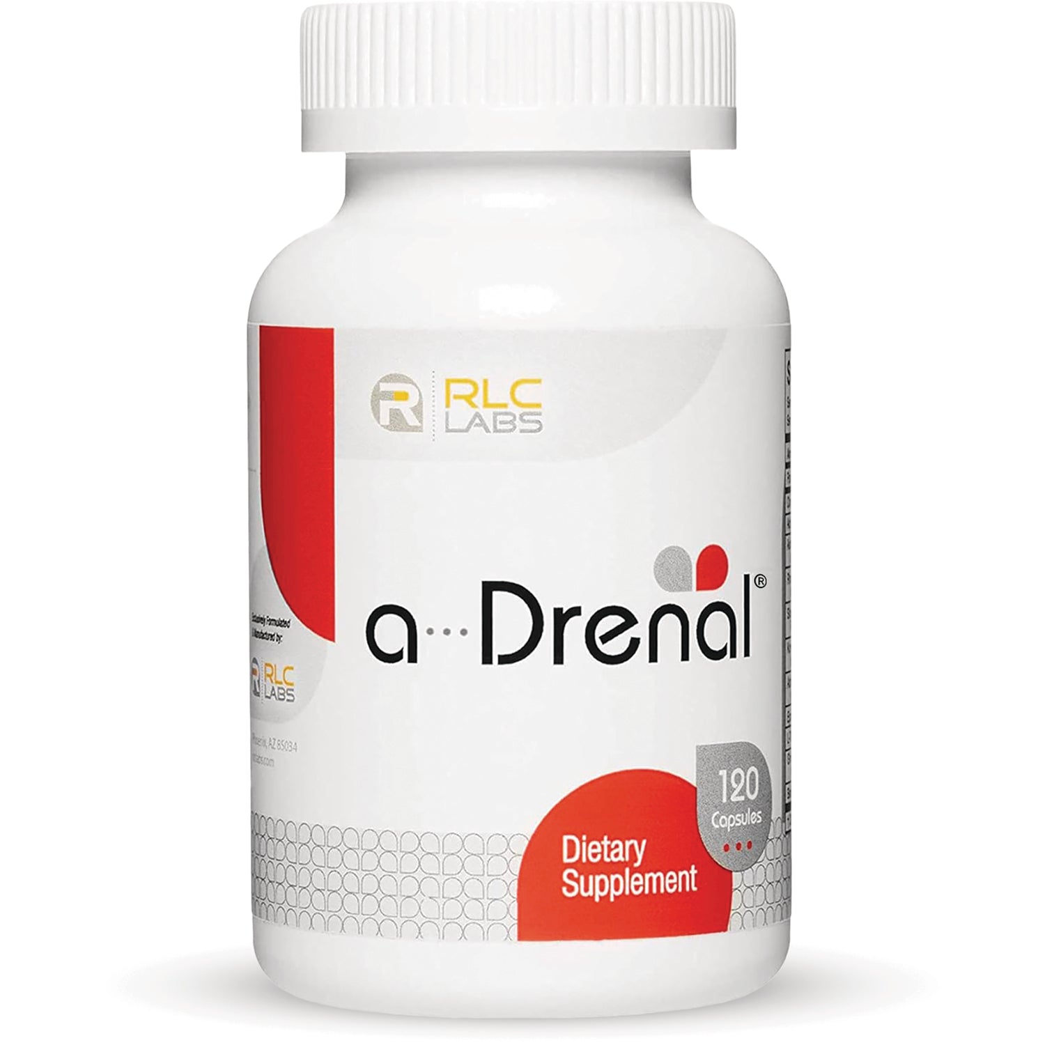 RLC Labs a-Drenal Adrenal Support 250 mg 120 Capsules