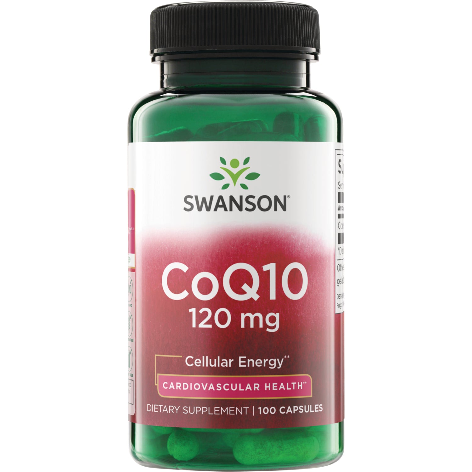 Swanson Vitamins Coenzyme Q10 120 mg Capsule Energy Support