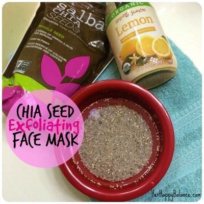 chia seed exfoliating face mask