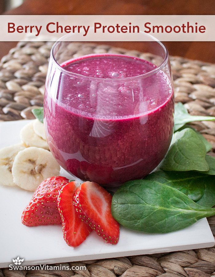 Berry Cherry Protein Smoothie