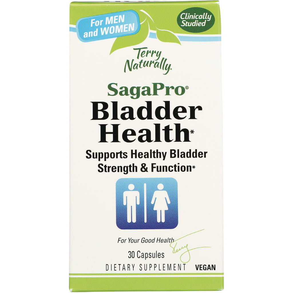 EUR030 | Terry Naturally SagaPro Bladder Health dietary supplement box front, 30 capsules, vegan - Thumbnail