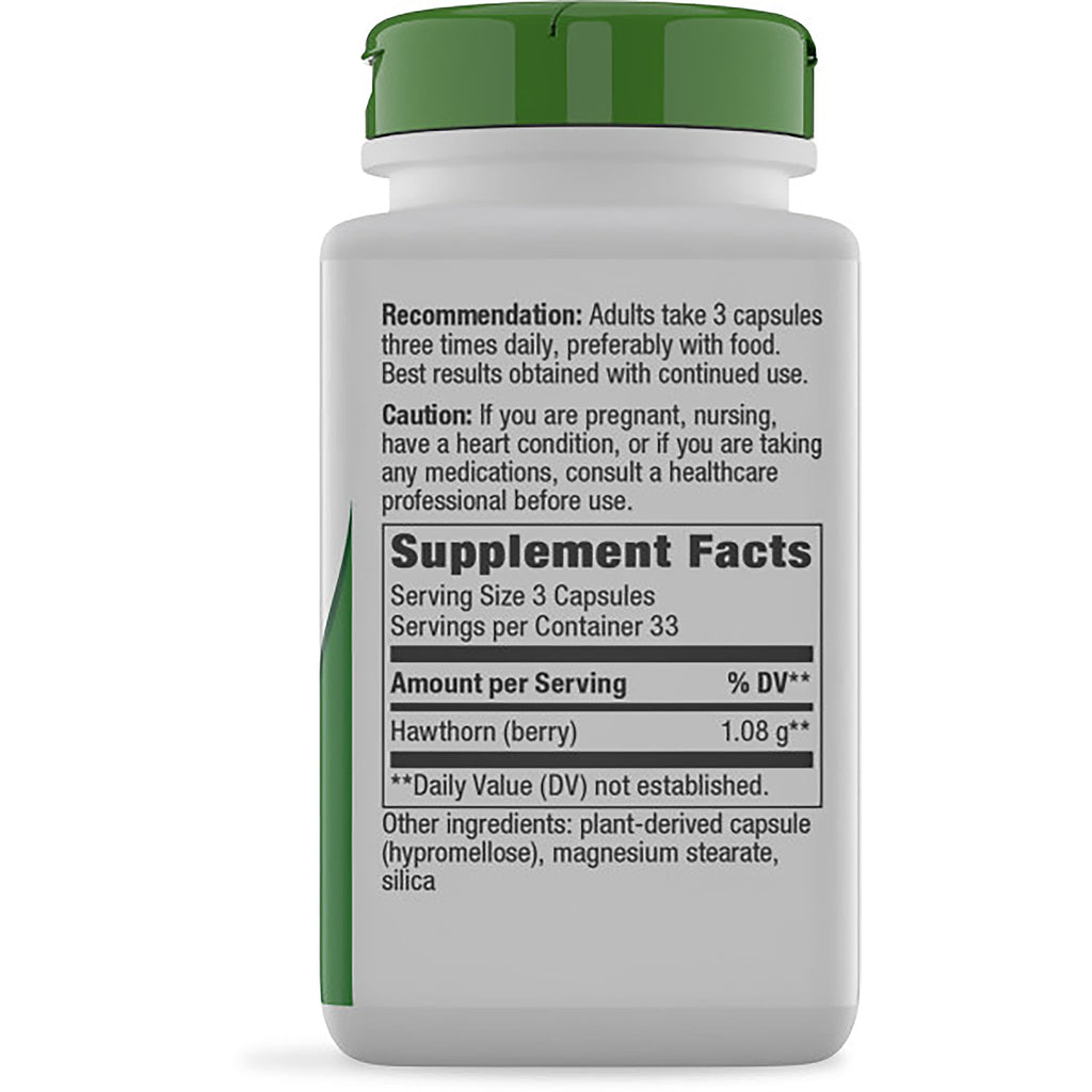 NW149 | Back label of brown supplement bottle showing Supplement Facts, serving size 3 capsules, directions and warnings - Thumbnail