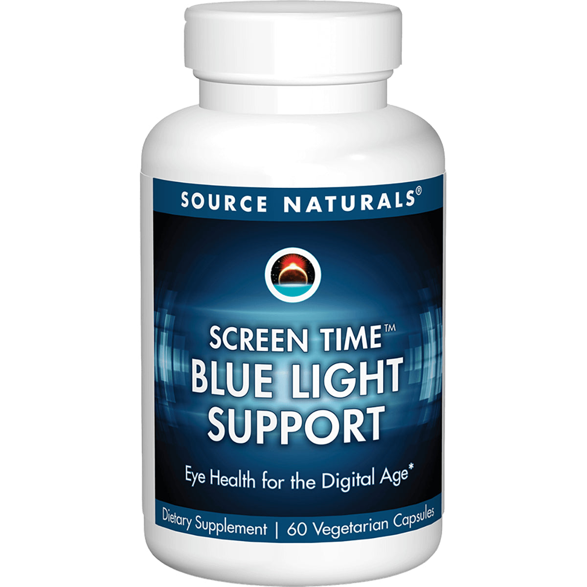 SN964 | Source Naturals Screen Time Blue Light Support dietary supplement, 60 vegetarian capsules
