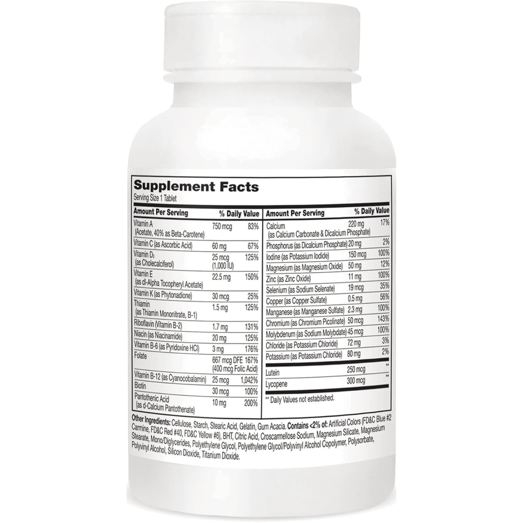 CNT145 | white supplement bottle back showing Supplement Facts label and nutrition facts table - Thumbnail