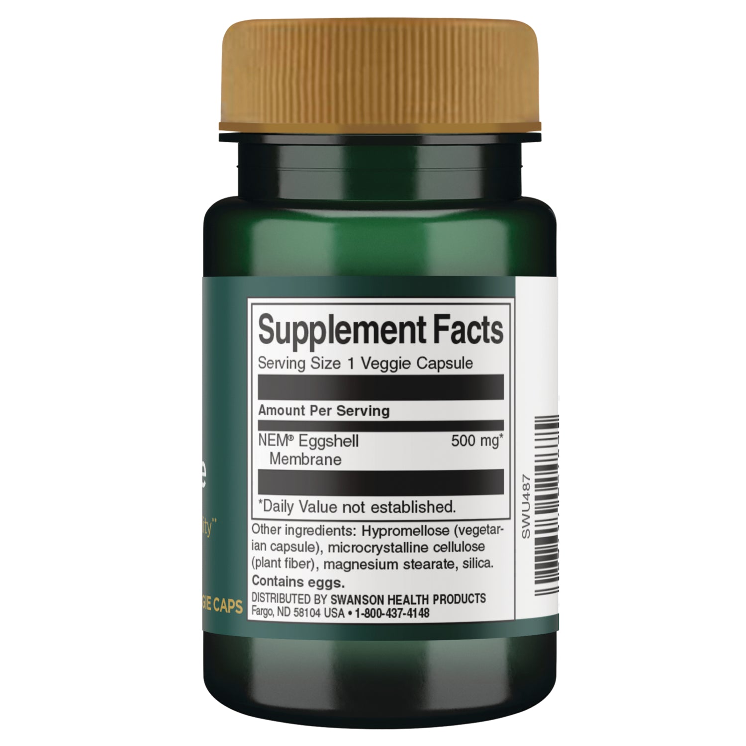 SWU487 | white capsule on rulers showing scale in centimeters and inches