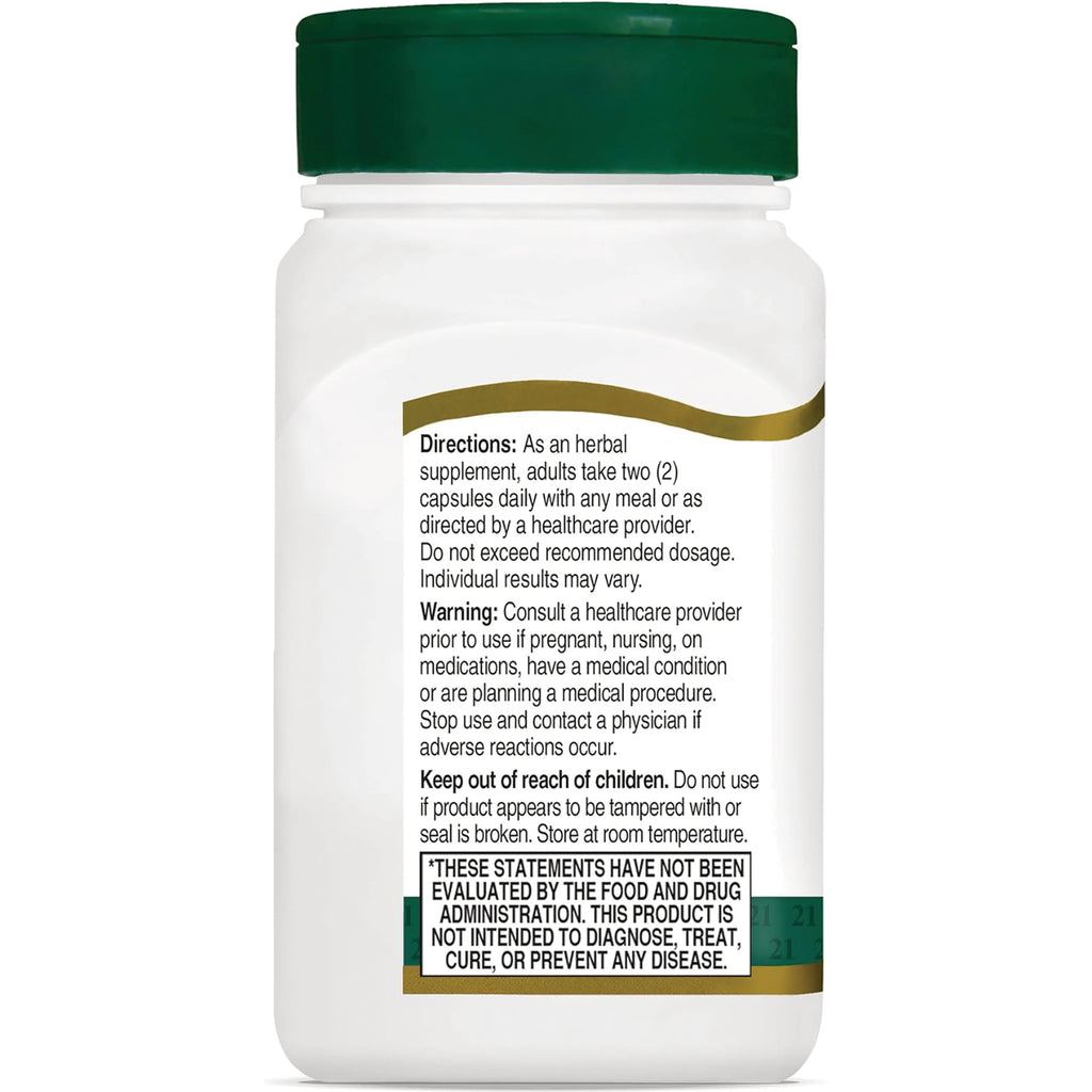 CNT092 | Back label of white supplement bottle with directions, warning, child safety notice and FDA disclaimer - Thumbnail