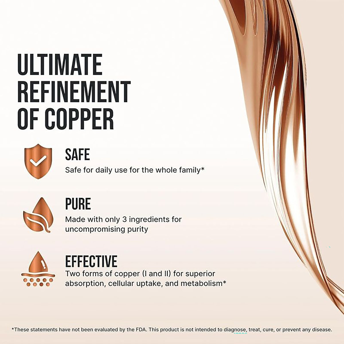 SSL013 | Infographic: How Sovereign Copper supports wellness; joints, hair/skin/nails, cardiovascular, energy, aging