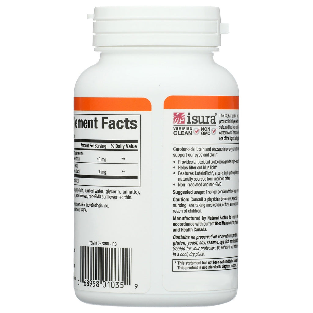 NFC178 | Back label of supplement bottle showing Supplement Facts, ingredients, usage, warnings, and barcode - Thumbnail