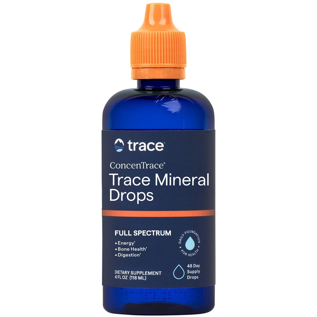 TM034 | Trace ConcenTrace Trace Mineral Drops bottle, 4 fl oz (118 mL), front label - Thumbnail