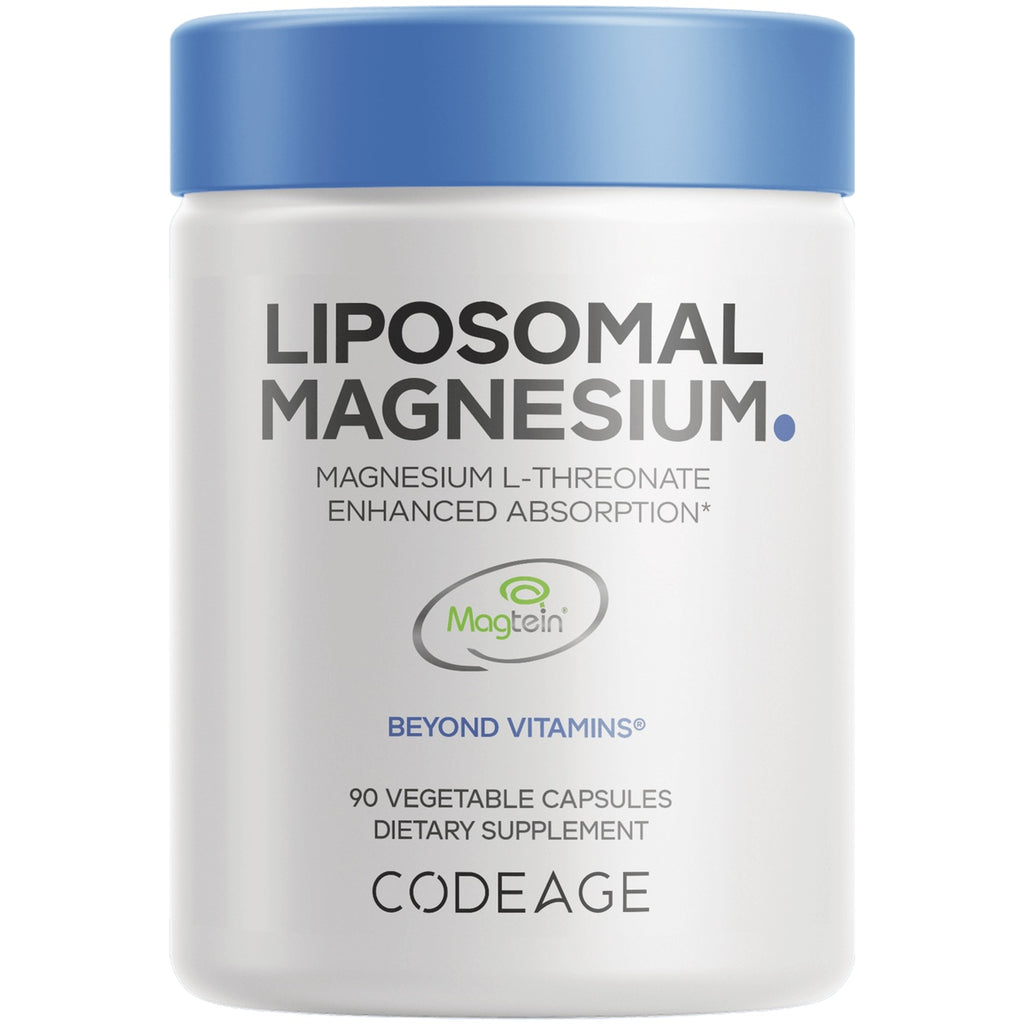 CDG021 | White bottle front labeled LIPOSOMAL MAGNESIUM, MAGNESIUM L-THREONATE, 90 VEGETABLE CAPSULES - Thumbnail