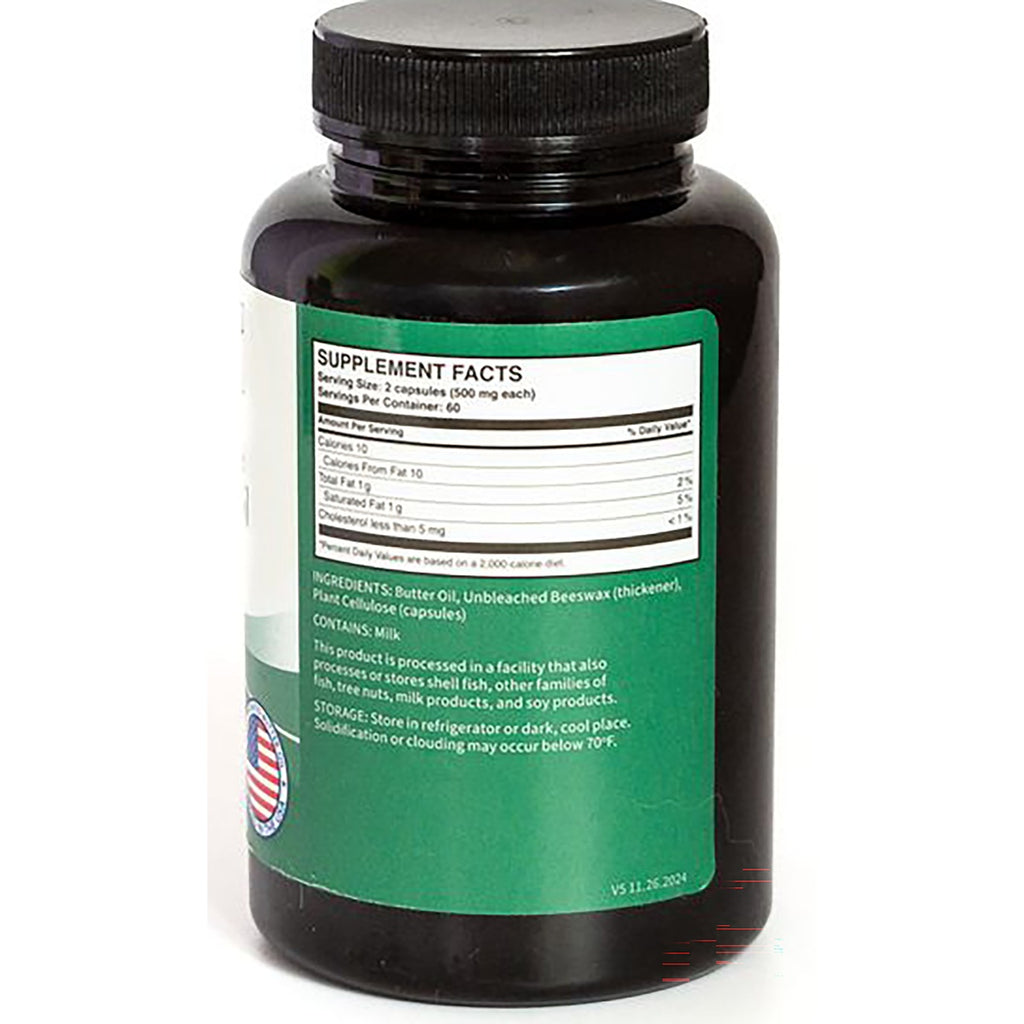 GRP012 | Supplement facts label on a bottle of capsules - Thumbnail