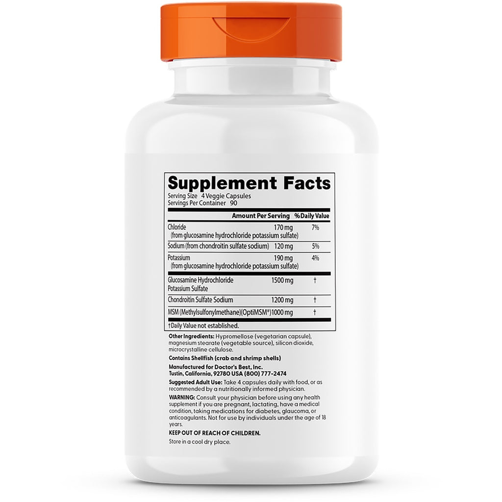 DB238 | White supplement bottle back showing Supplement Facts label with ingredients and nutrition table - Thumbnail