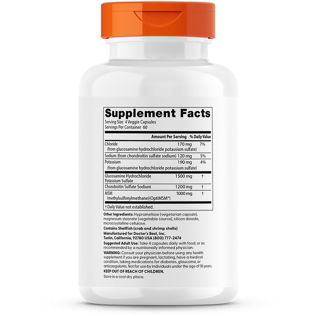 DB110 | Back of white supplement bottle showing Supplement Facts panel with ingredient amounts and warnings - Thumbnail