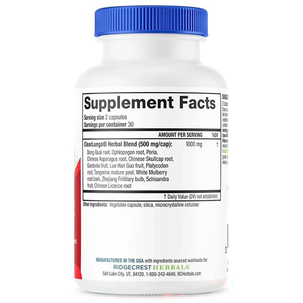 PH055 | Back label showing Supplement Facts panel and ingredients on white supplement bottle - Thumbnail