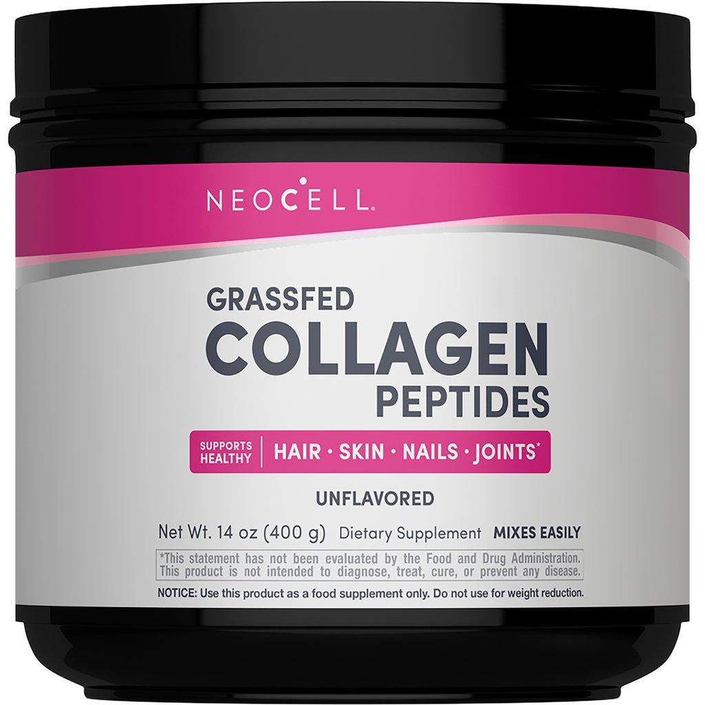 NEC029 | NeoCell Super Collagen Peptides unflavored powder jar, 10 g collagen, 40 servings, collagen type 1 & 3 - Thumbnail