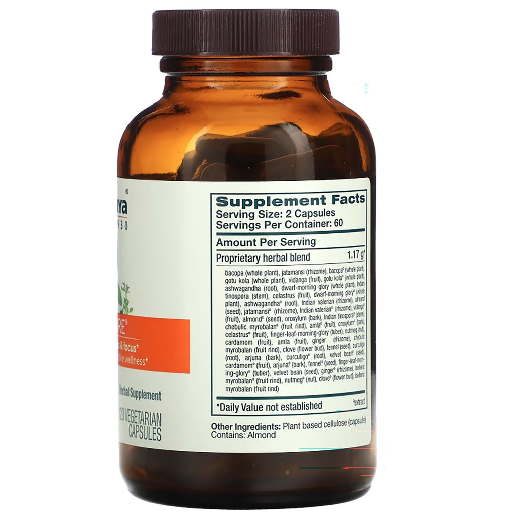 HHH042 | Ayurvedic supplement bottle with Supplement Facts panel and 120 vegetarian capsules - Thumbnail