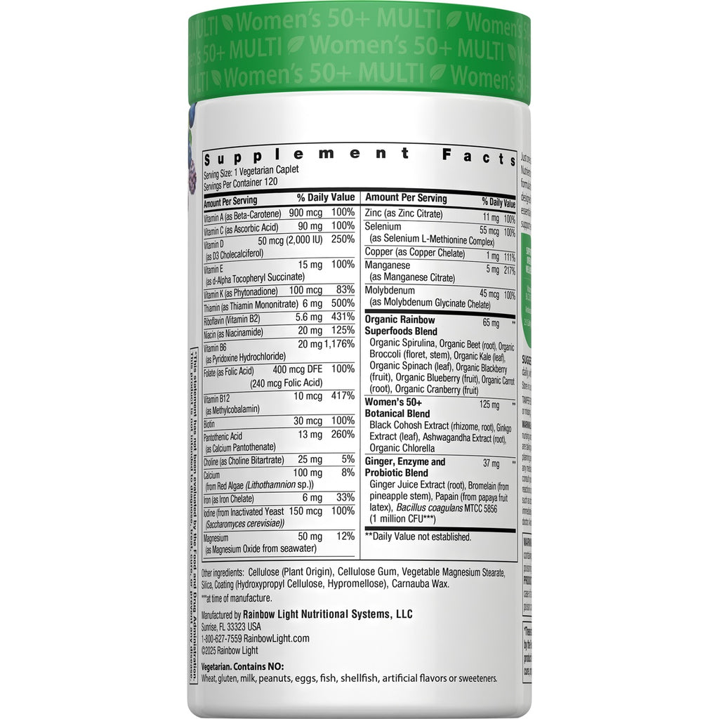 RBL163 | Back of white supplement bottle showing Supplement Facts panel and distributor text - Thumbnail