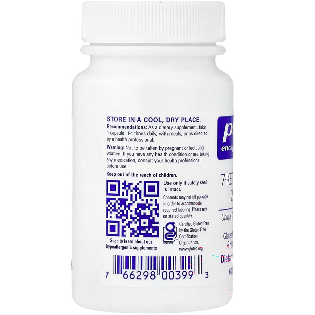 PRN073 | Back label of white supplement bottle with directions, warnings, QR code, and barcode - Thumbnail
