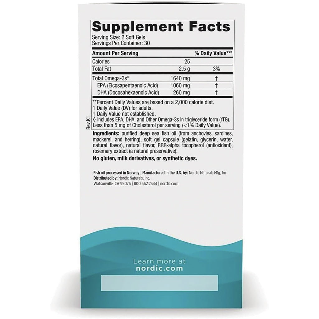 NRN013 | Back of white supplement bottle showing Supplement Facts panel and ingredient list - Thumbnail