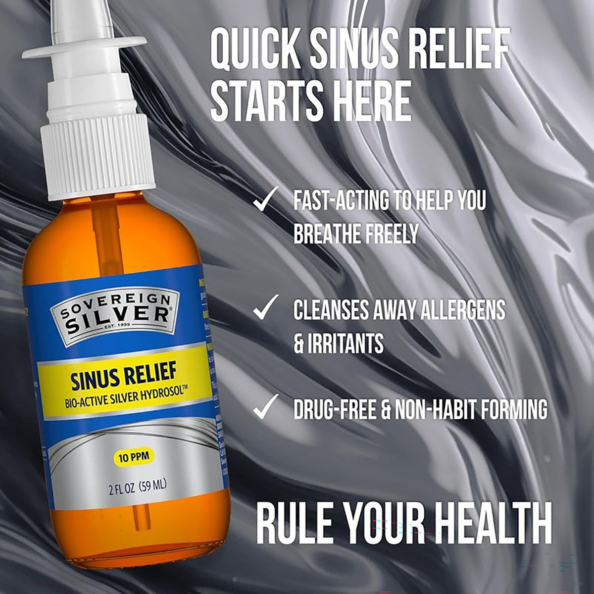 Sinus Relief Bio-Active Silver Hydrosol Nasal Spray