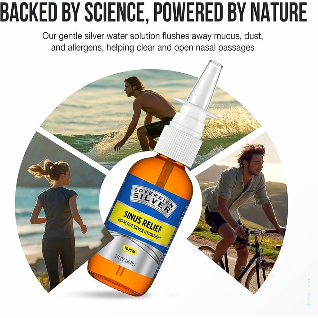 Sinus Relief Bio-Active Silver Hydrosol Nasal Spray - Thumbnail