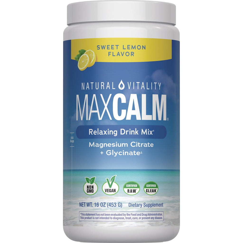 NVT073 | CALM relaxing drink mix magnesium citrate sweet lemon flavor front label - Thumbnail