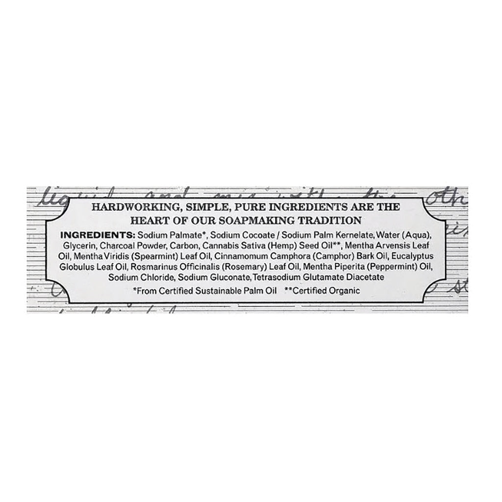 GP029 | Soap packaging ingredients panel with certified sustainable palm oil and certified organic notes - Thumbnail