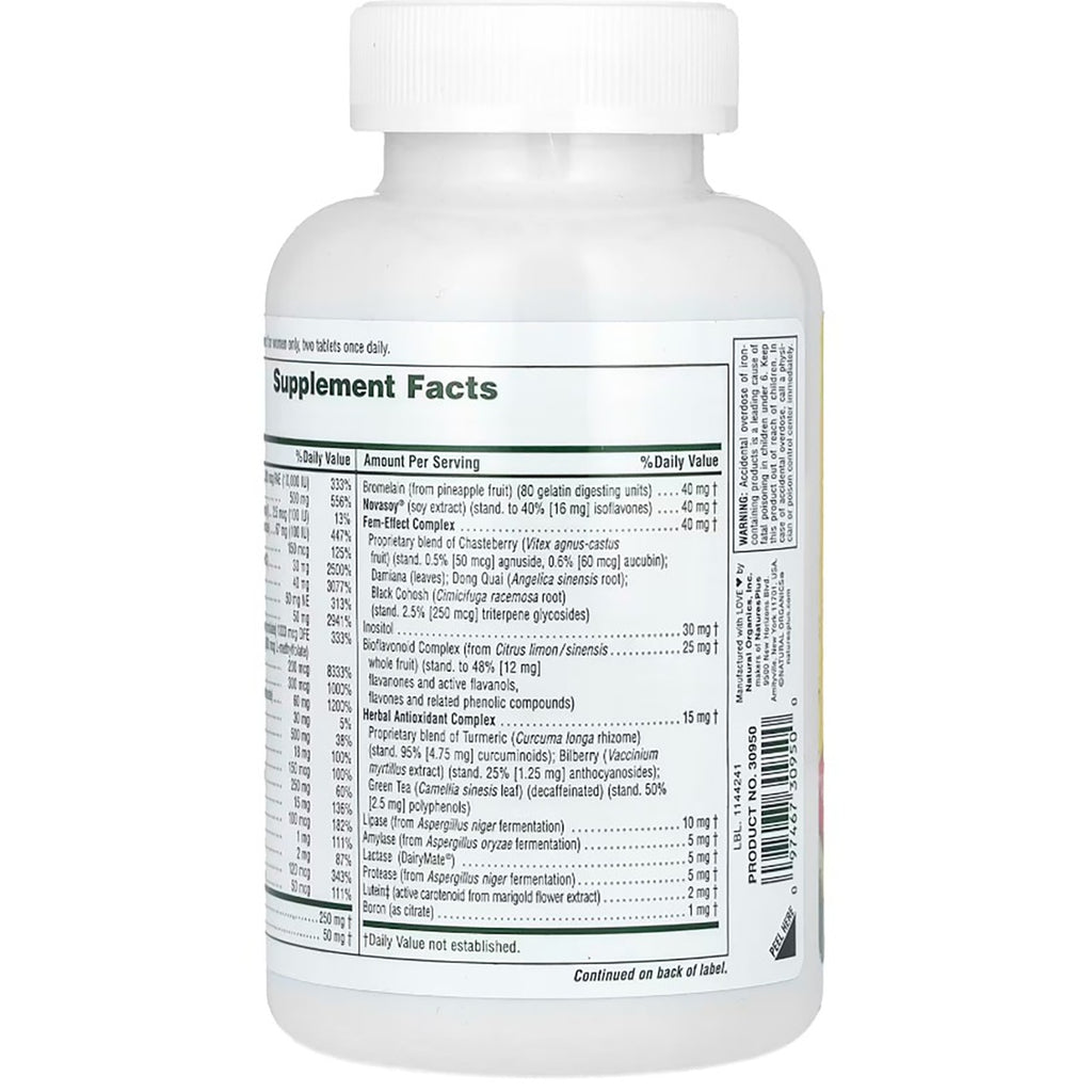 NTP249 | Supplement Facts panel on a white bottle of dietary supplement - Thumbnail