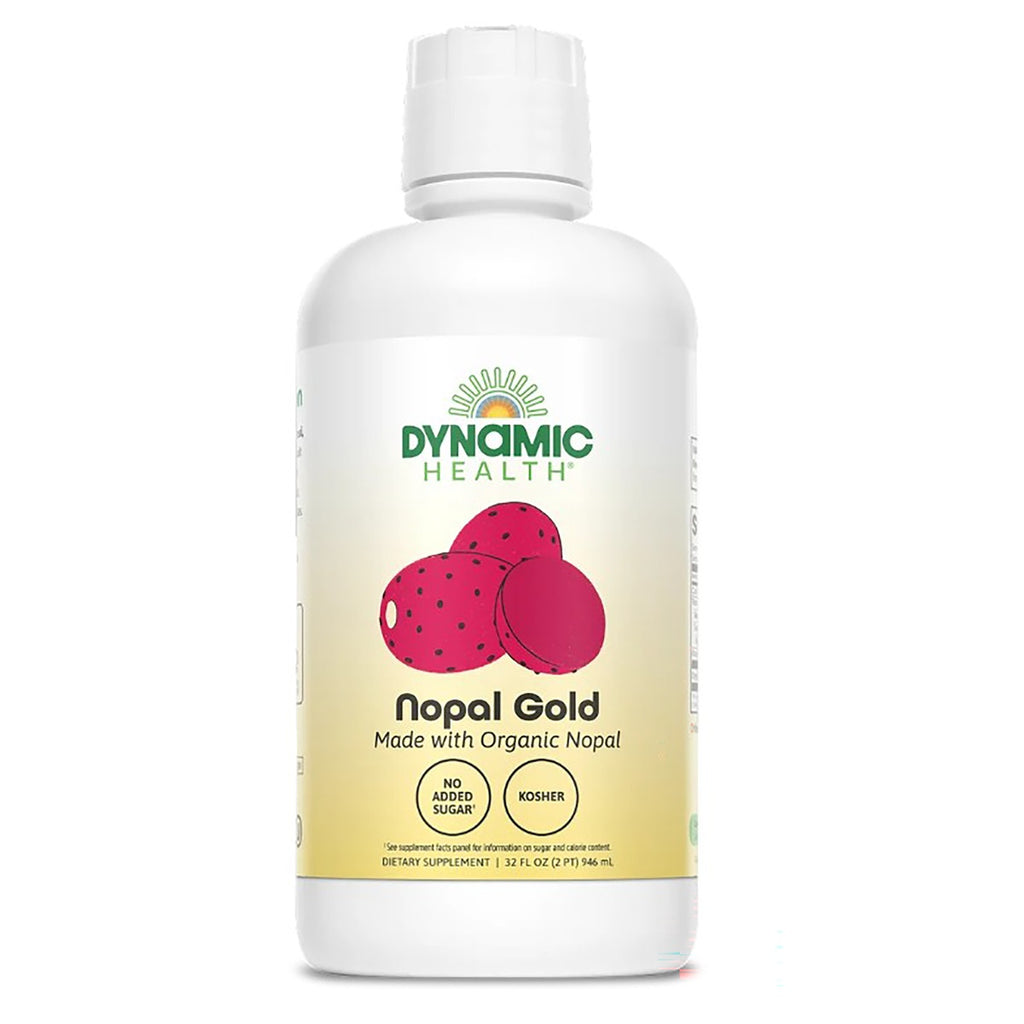 DYH027 | Dynamic Health Nopal Gold bottle, certified organic nopal 100% juice 32 fl oz - Thumbnail