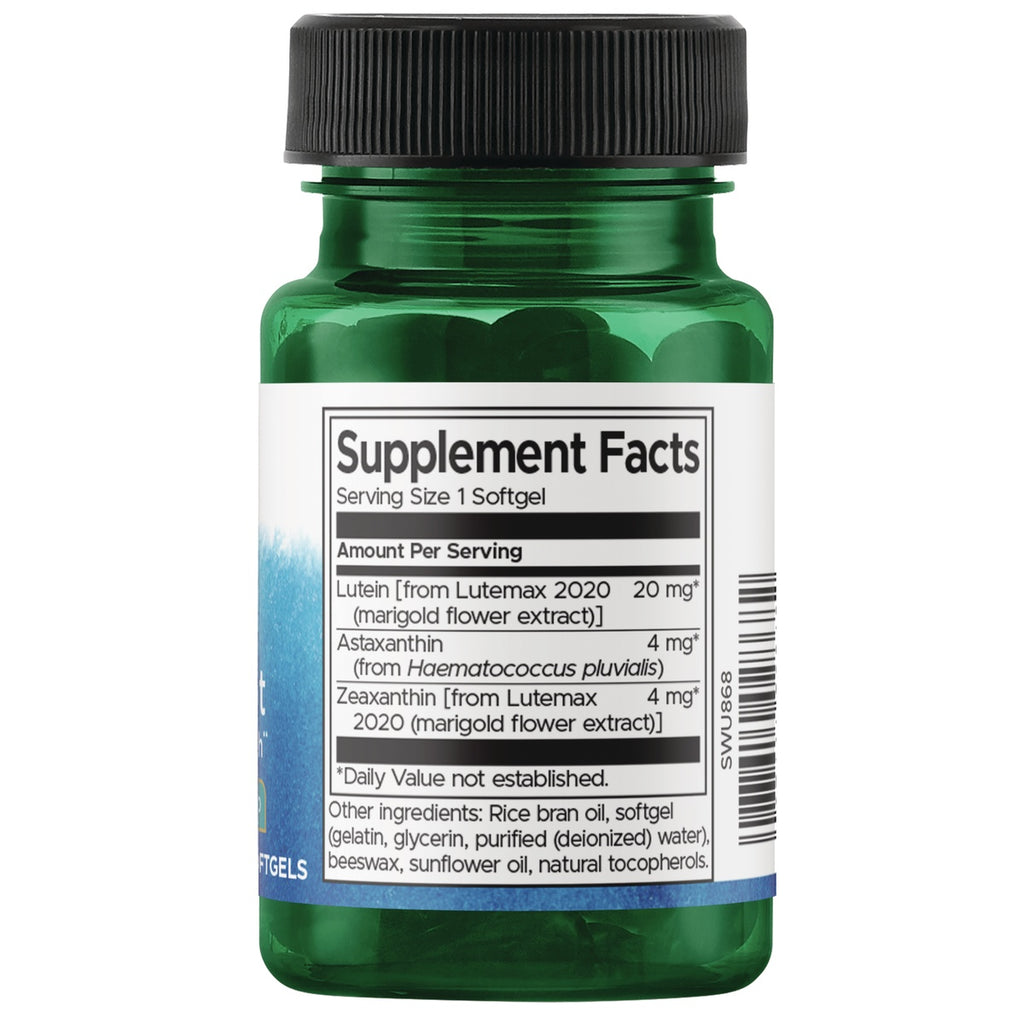 SWU868 | Back label with supplement facts and serving information - Thumbnail