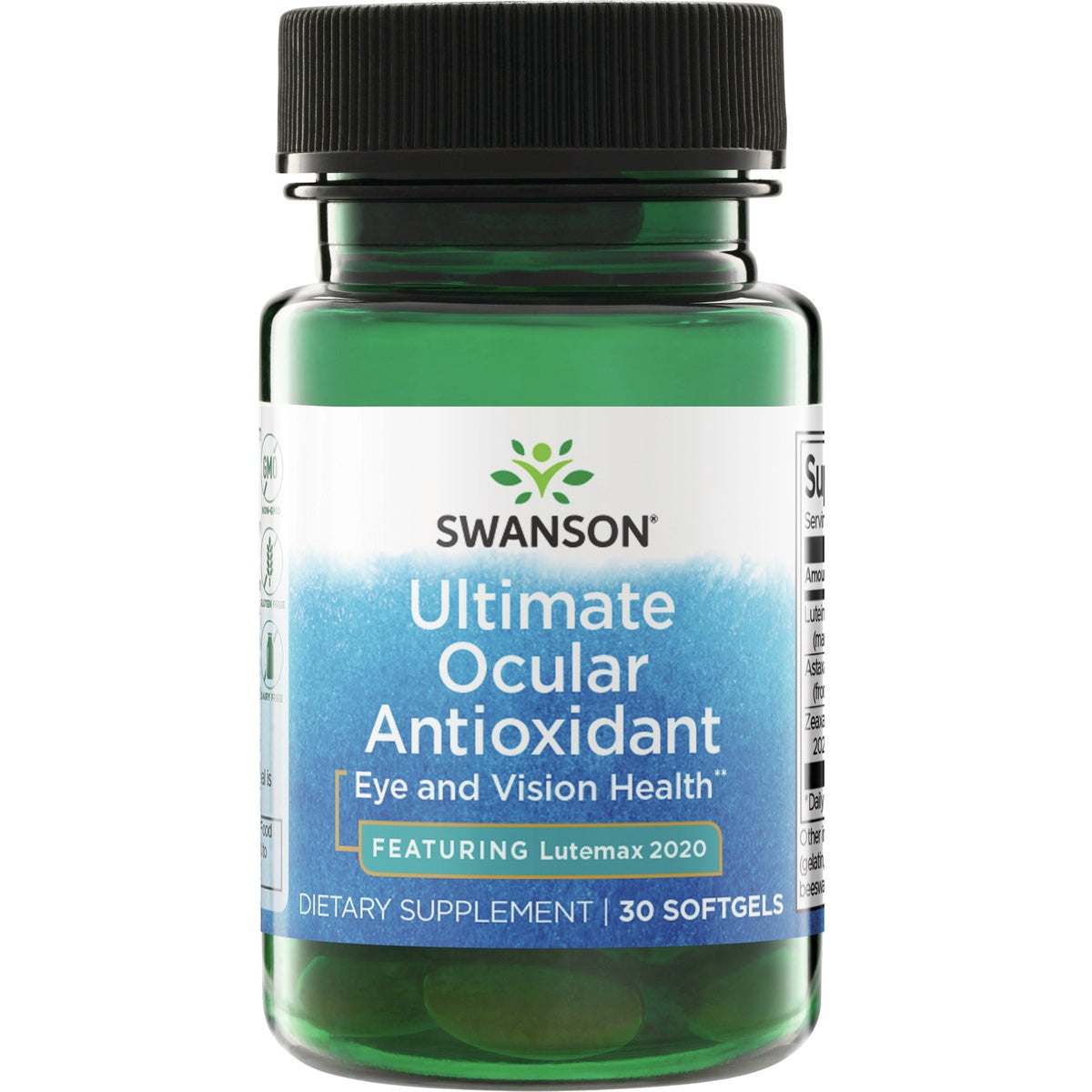 SWU868 | Swanson Ultimate Ocular Antioxidant softgels, Featuring Lutemax 2020, 30 softgels