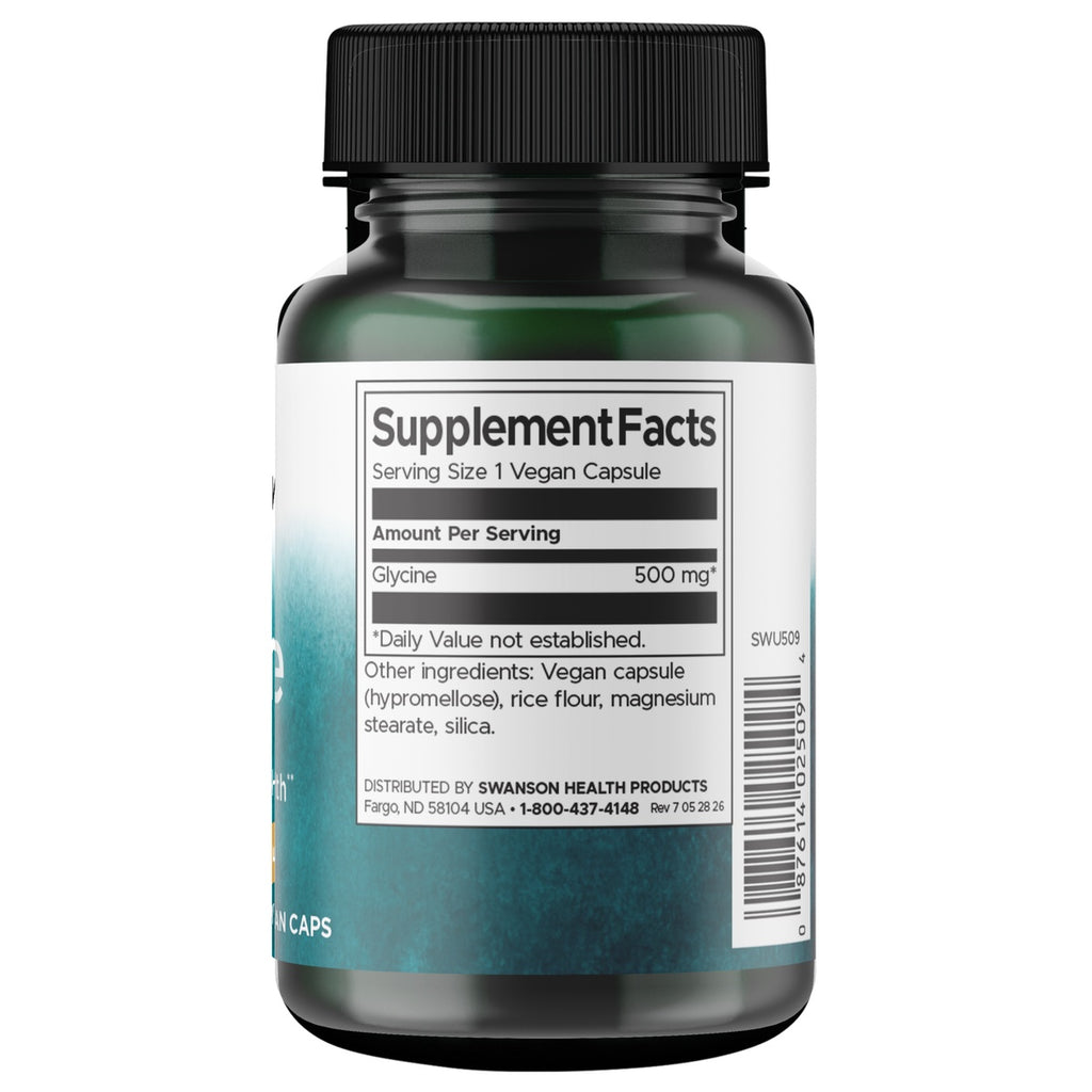 SWU509 | Back label with supplement facts and serving information - Thumbnail