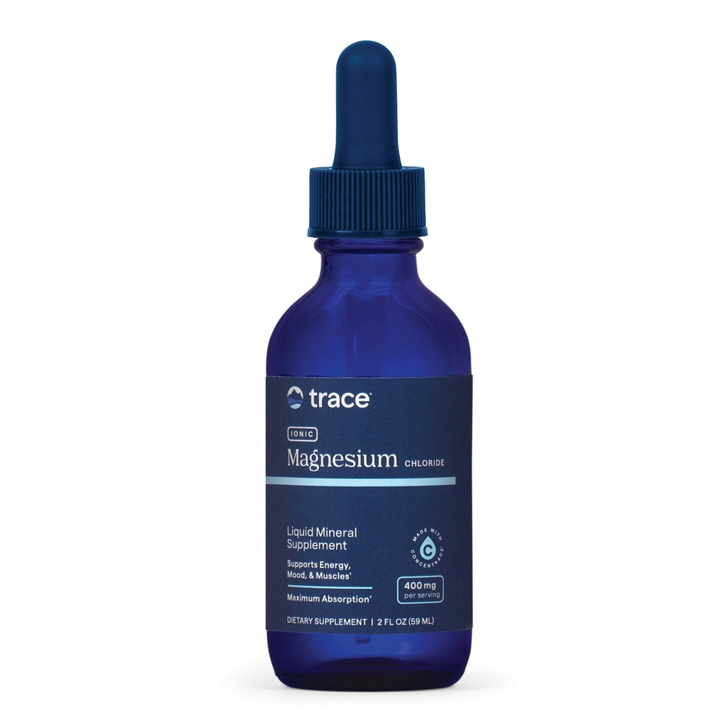 TM036 | Trace Ionic Magnesium Chloride liquid mineral supplement dropper bottle, 400 mg per serving, 2 fl oz - Thumbnail