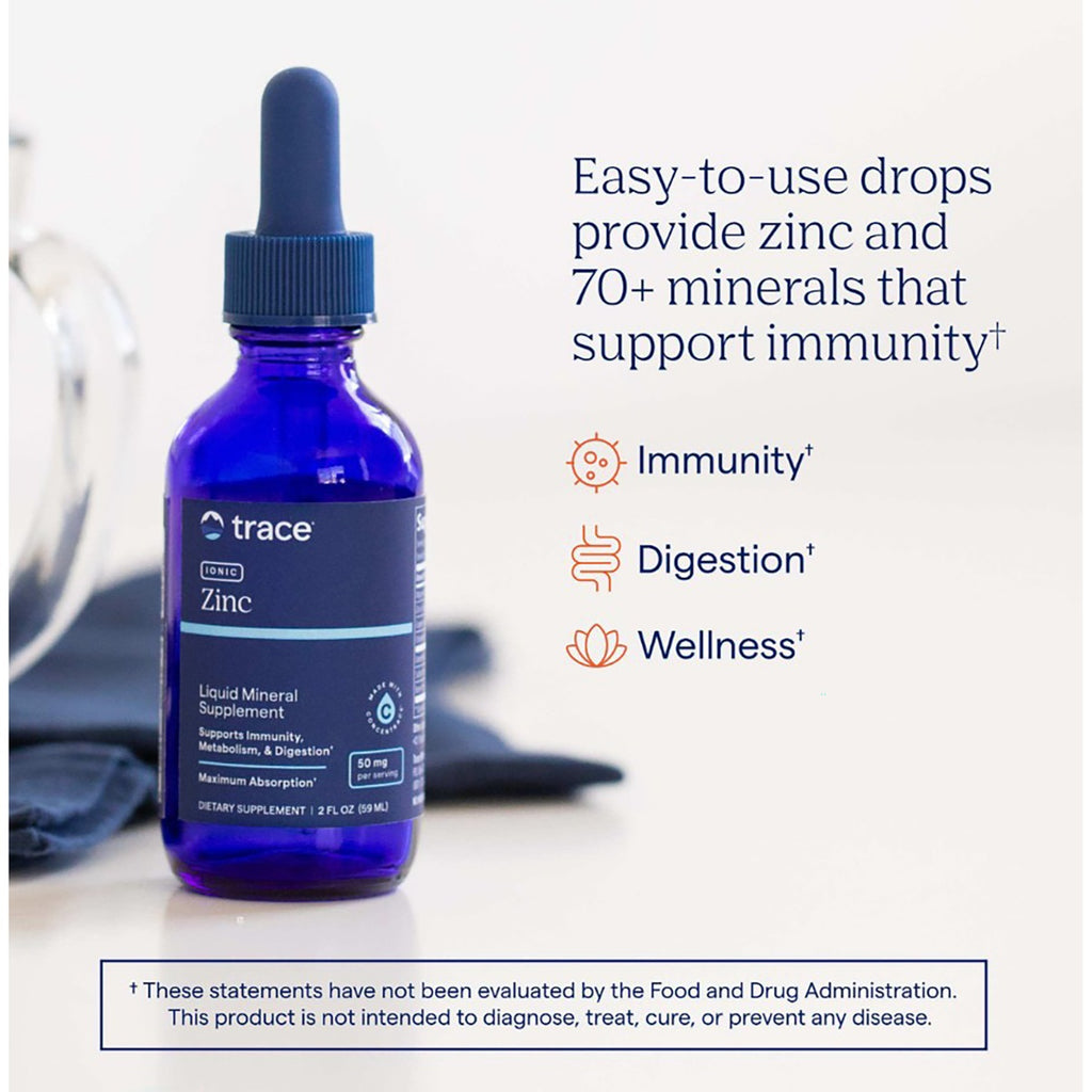 TM027 | Back label of blue dropper bottle showing Supplement Facts, directions, and Gluten Free, Certified Vegan, cGMP icons - Thumbnail
