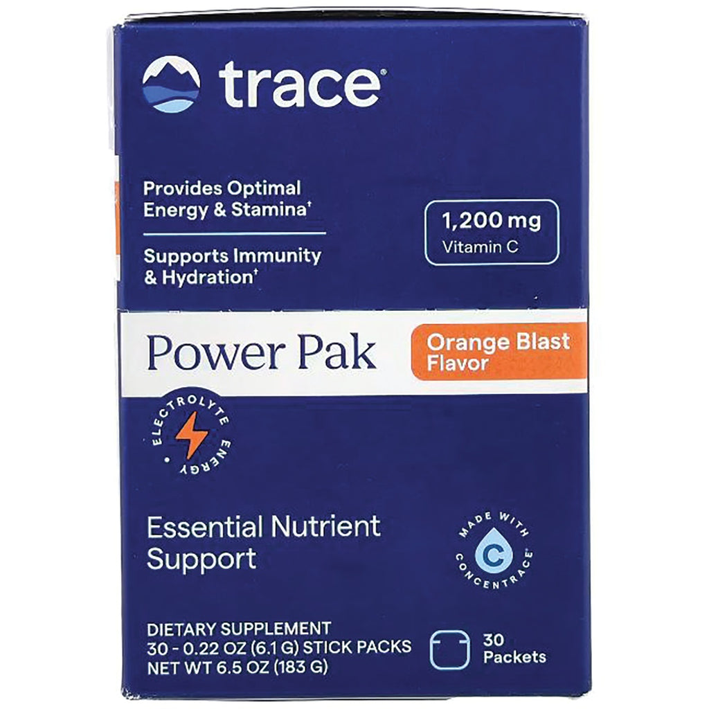 TM014 | Trace Power Pak Orange Blast Flavor, 1,200 mg Vitamin C, 30 packets - Thumbnail