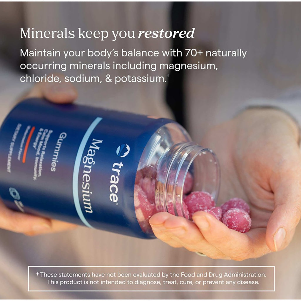 TM113 | Trace Magnesium gummies with minerals highlighted in a lifestyle scene - Thumbnail