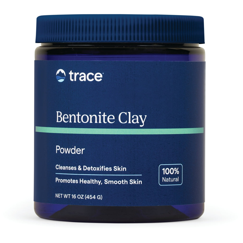 TM087 | Trace Bentonite Clay Powder jar, 16 oz; Cleanses & Detoxifies Skin; 100% Natural - Thumbnail