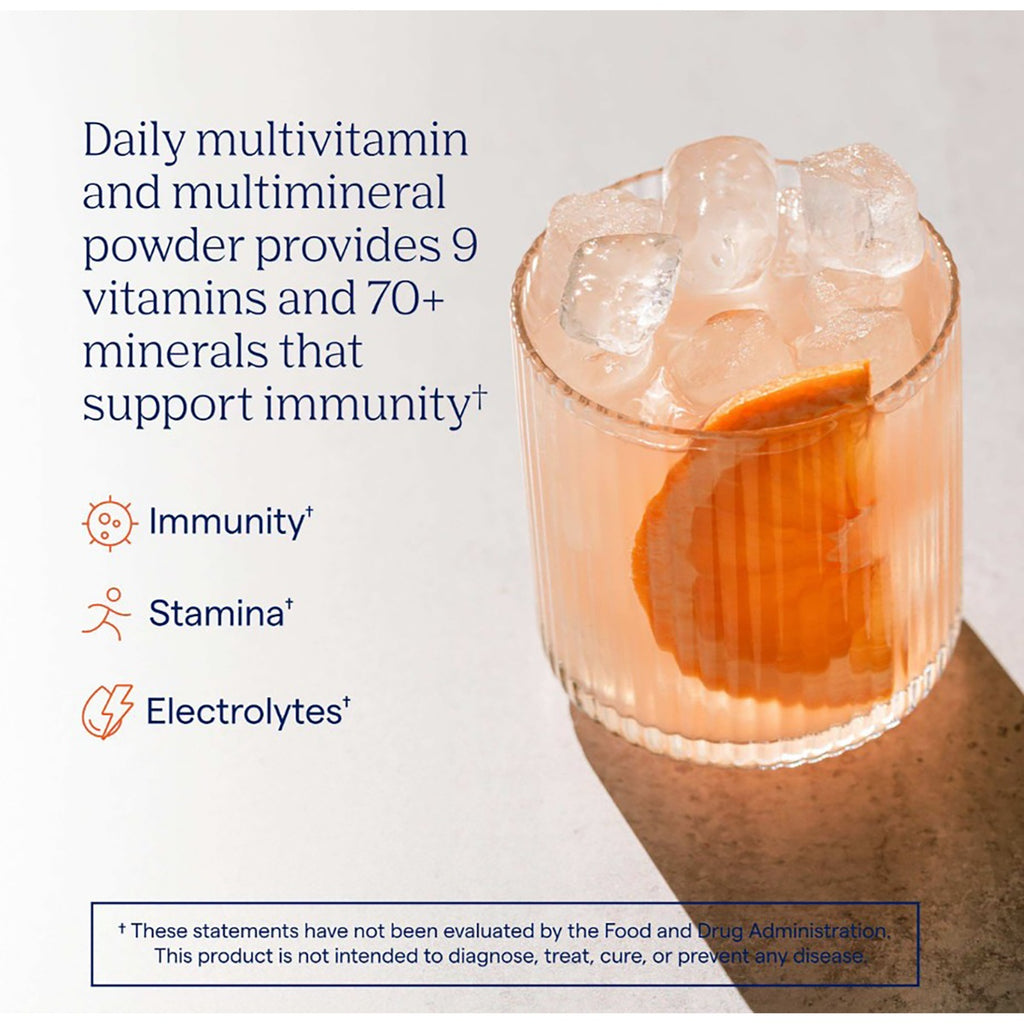 TM148 | Daily multivitamin and multimineral powder provides 9 vitamins and 70+ minerals to support immunity - Thumbnail