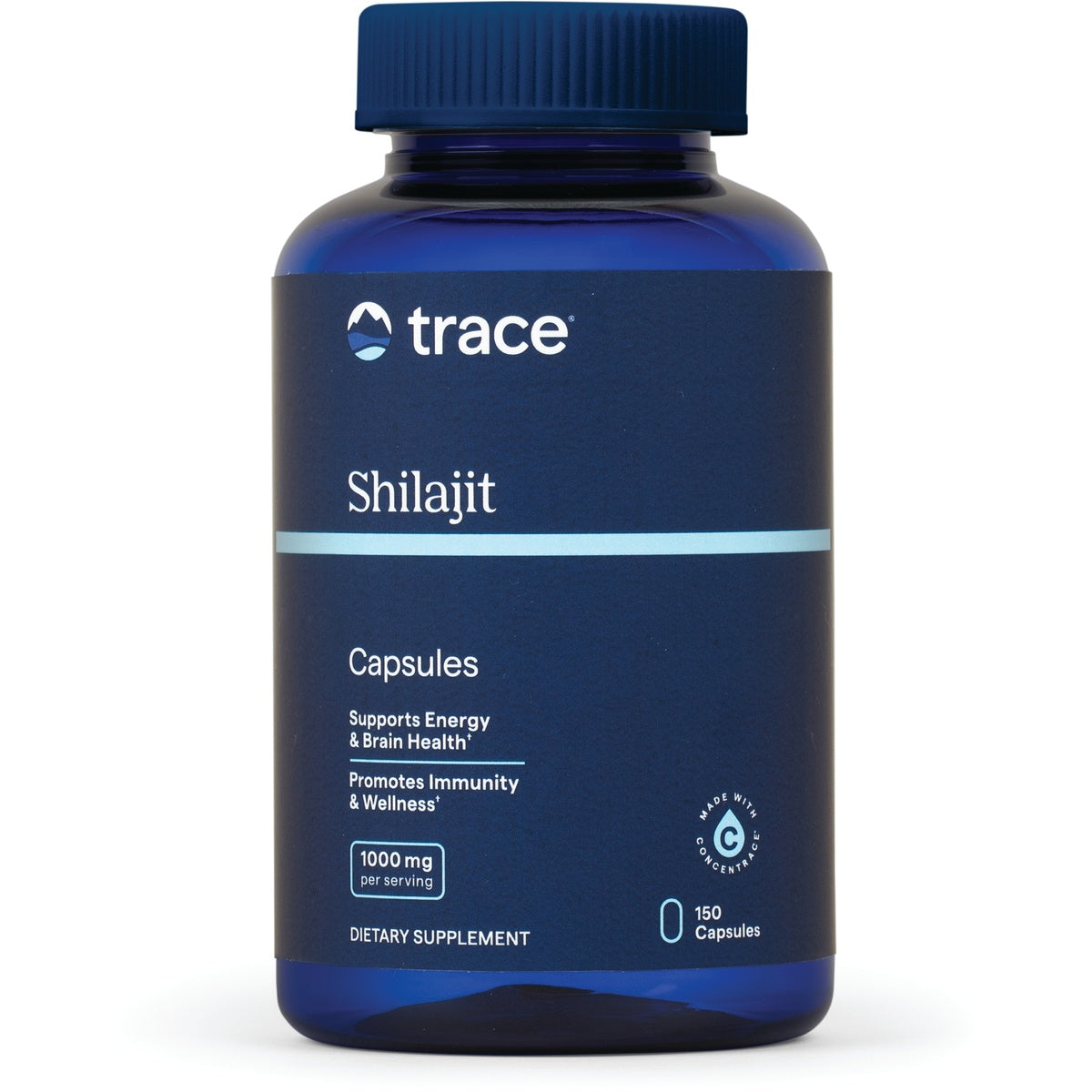 TM156 | Trace Shilajit Capsules bottle, 1000 mg per serving, 150 capsules