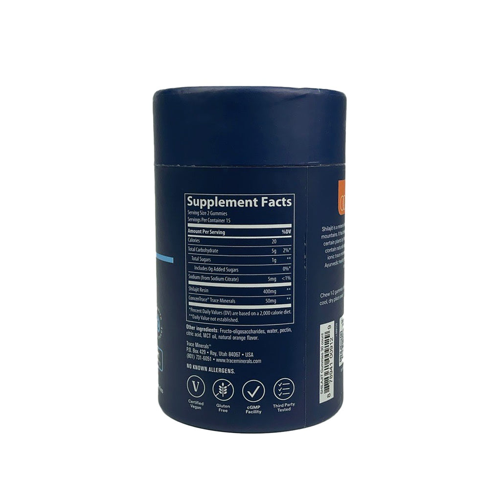 TM164 | Back label with Supplement Facts panel, ingredients list, and certification icons - Thumbnail