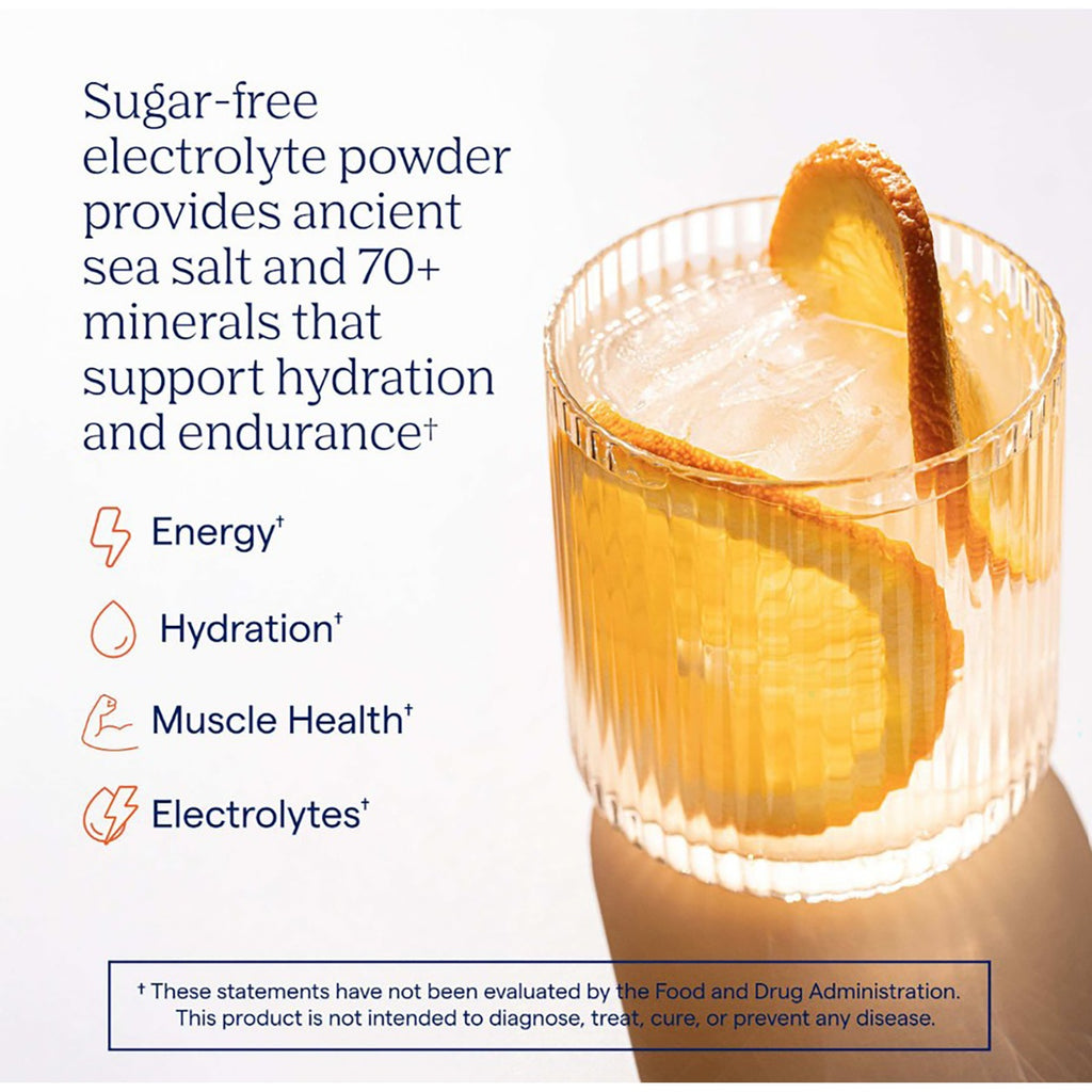 TM168 | Sugar-free electrolyte powder with ancient sea salt, 70+ minerals, and hydration benefits - Thumbnail