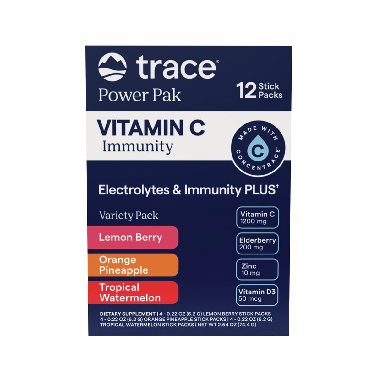 Power Pak Vitamin C Immunity Stick Packs - Variety Pack
