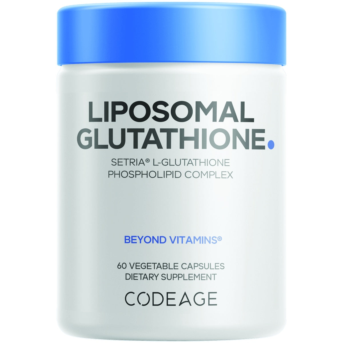 CDG072 | Codeage Liposomal Glutathione dietary supplement bottle, 60 vegetable capsules