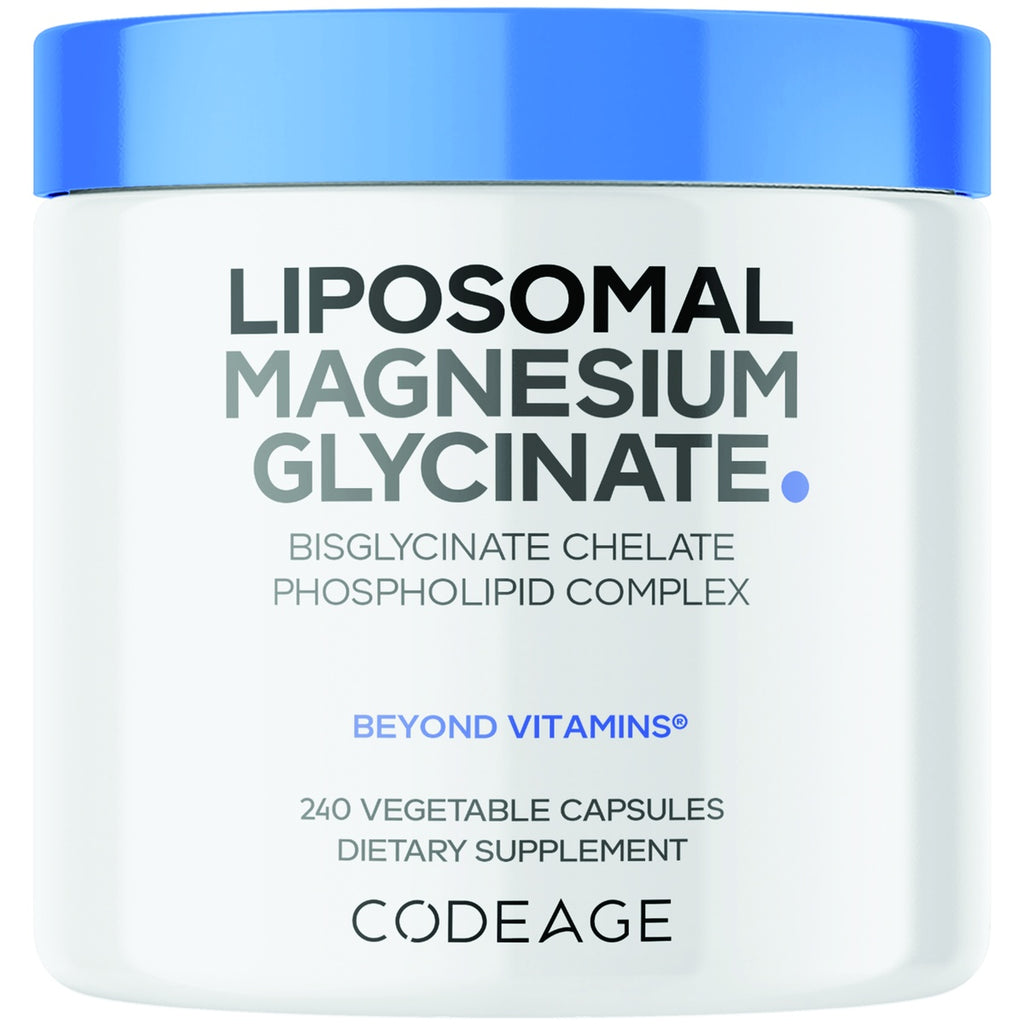 CDG073 | Codeage Liposomal Magnesium Glycinate dietary supplement bottle with 240 vegetable capsules - Thumbnail