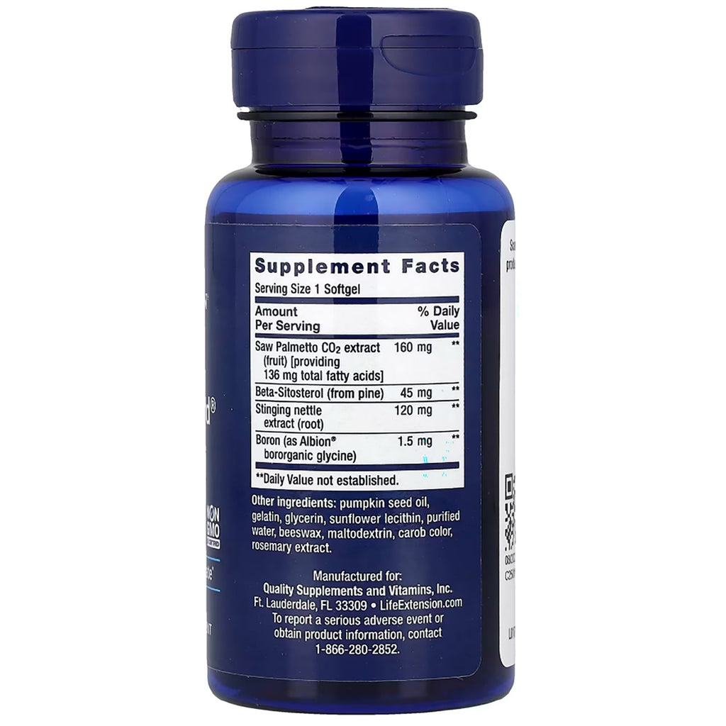LE266 | Supplement bottle showing the Supplement Facts panel and softgel ingredients - Thumbnail