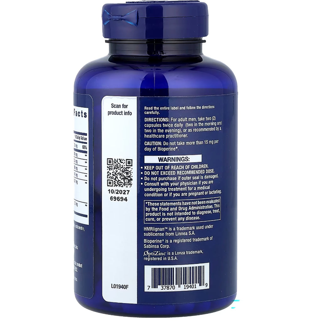 LE399 | Life Extension Super Miraforte bottle front label, 120 vegetarian capsules, helps maintain healthy testosterone levels - Thumbnail
